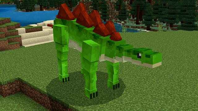 Screenshot of the Minecraft Bedrock Marketplace product DINOSAUR created by Pickaxe Studios.