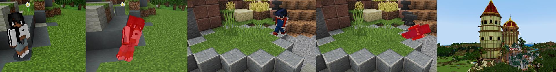 Panorama of the Minecraft Bedrock Marketplace product DON’T Touch GRASS! created by Pickaxe Studios.