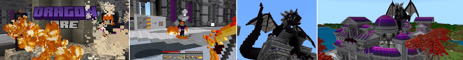 Panorama of the Minecraft Bedrock Marketplace product DRAGON ORE! created by Pickaxe Studios.