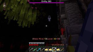 Screenshot of the Minecraft Bedrock Marketplace product ENTITY 303 created by Pickaxe Studios.