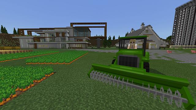Screenshot of the Minecraft Bedrock Marketplace product Farm Mansion created by Pickaxe Studios.