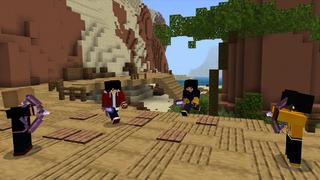 Screenshot of the Minecraft Bedrock Marketplace product FREE FOR ALL created by Pickaxe Studios.