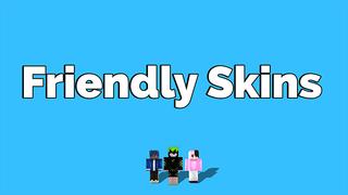 Thumbnail of the Minecraft Bedrock Marketplace product Friendly Skins created by Pickaxe Studios.