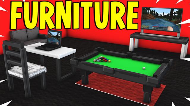 Thumbnail of the Minecraft Bedrock Marketplace product Furniture: World created by Pickaxe Studios.