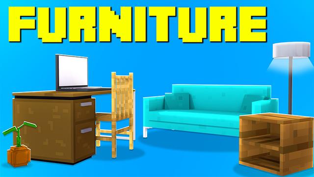 Thumbnail of the Minecraft Bedrock Marketplace product Furniture created by Pickaxe Studios.