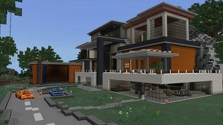 Screenshot of the Minecraft Bedrock Marketplace product GIANT MANSION! created by Pickaxe Studios.