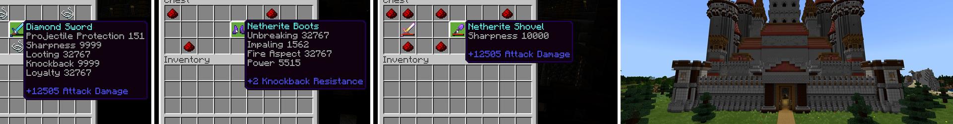 Panorama of the Minecraft Bedrock Marketplace product God Tools created by Pickaxe Studios.