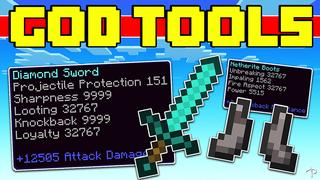 Thumbnail of the Minecraft Bedrock Marketplace product Outils de Dieu created by Pickaxe Studios.