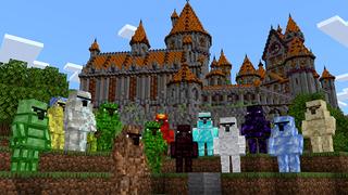 Screenshot of the Minecraft Bedrock Marketplace product GOLEMS+ created by Pickaxe Studios.