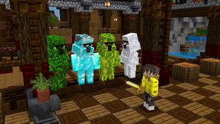 Screenshot of the Minecraft Bedrock Marketplace product GOLEMS+ created by Pickaxe Studios.