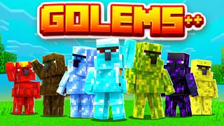 Thumbnail of the Minecraft Bedrock Marketplace product GOLEMS+ created by Pickaxe Studios.