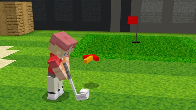 Screenshot of the Minecraft Bedrock Marketplace product GOLF created by Pickaxe Studios.