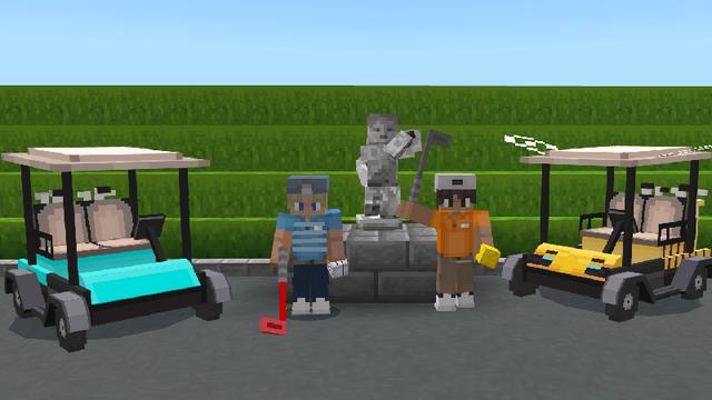 Screenshot of the Minecraft Bedrock Marketplace product GOLF created by Pickaxe Studios.