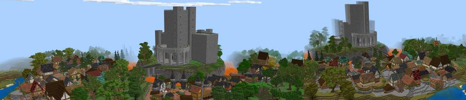 Panorama of the Minecraft Bedrock Marketplace product GOTHIC CASTLE created by Pickaxe Studios.