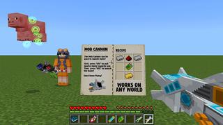Screenshot of the Minecraft Bedrock Marketplace product GRAVITY WEAPONS Add-On created by Pickaxe Studios.