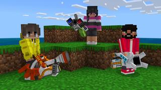 Screenshot of the Minecraft Bedrock Marketplace product GRAVITY WEAPONS Add-On created by Pickaxe Studios.