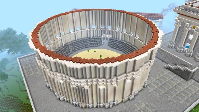 Screenshot of the Minecraft Bedrock Marketplace product GREEK VILLAGE created by Pickaxe Studios.