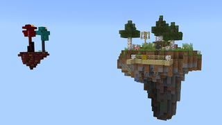 Screenshot of the Minecraft Bedrock Marketplace product Hacker One Block Skyblock created by Pickaxe Studios.