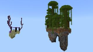 Screenshot of the Minecraft Bedrock Marketplace product Hacker One Block Skyblock created by Pickaxe Studios.