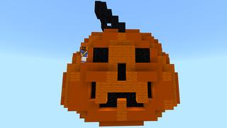 Screenshot of the Minecraft Bedrock Marketplace product Halloween: Pumpkin Skyblock created by Pickaxe Studios.