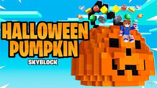 Thumbnail of the Minecraft Bedrock Marketplace product Halloween : Skyblock citrouille created by Pickaxe Studios.