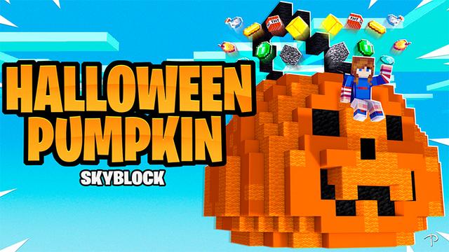 Thumbnail of the Minecraft Bedrock Marketplace product Halloween: Pumpkin Skyblock created by Pickaxe Studios.