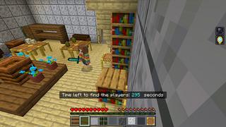 Screenshot of the Minecraft Bedrock Marketplace product HIDE and SEEK created by Pickaxe Studios.