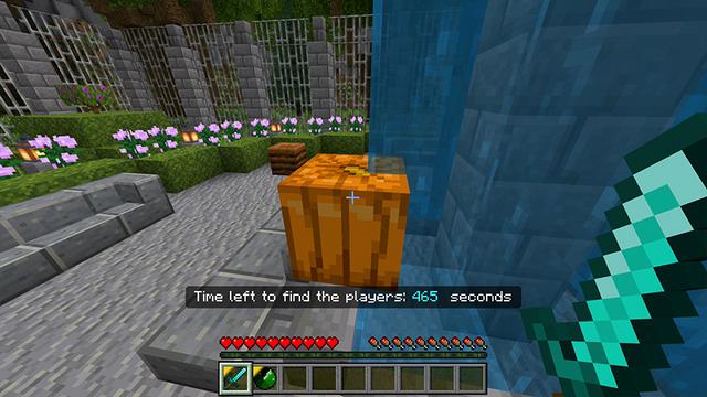 Screenshot of the Minecraft Bedrock Marketplace product HIDE and SEEK created by Pickaxe Studios.