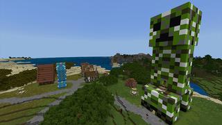 Screenshot of the Minecraft Bedrock Marketplace product How to LIVE INSIDE A CREEPER! created by Pickaxe Studios.