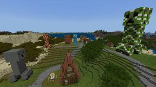 Screenshot of the Minecraft Bedrock Marketplace product How to LIVE INSIDE A CREEPER! created by Pickaxe Studios.