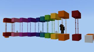 Screenshot of the Minecraft Bedrock Marketplace product Infinite Parkour created by Pickaxe Studios.