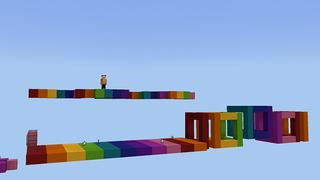 Screenshot of the Minecraft Bedrock Marketplace product Infinite Parkour created by Pickaxe Studios.