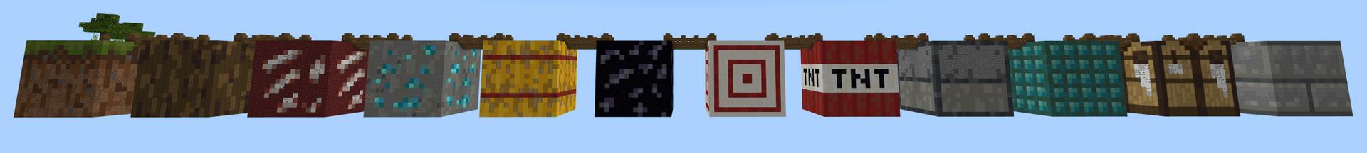 Panorama of the Minecraft Bedrock Marketplace product Inside Blocks created by Pickaxe Studios.