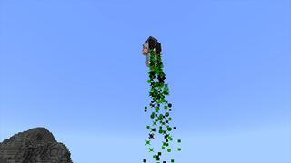 Screenshot of the Minecraft Bedrock Marketplace product JETPACKS created by Pickaxe Studios.