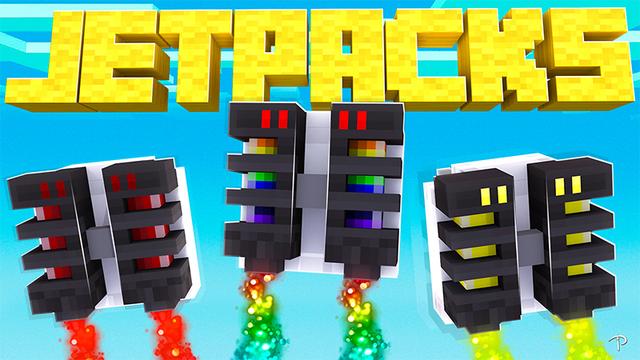Thumbnail of the Minecraft Bedrock Marketplace product JETPACKS created by Pickaxe Studios.