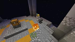 Screenshot of the Minecraft Bedrock Marketplace product Legendary Weapons Skyblock created by Pickaxe Studios.