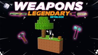 Thumbnail of the Minecraft Bedrock Marketplace product Legendary Weapons Skyblock created by Pickaxe Studios.