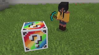 Screenshot of the Minecraft Bedrock Marketplace product LUCKY BLOCK! created by Pickaxe Studios.