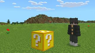 Screenshot of the Minecraft Bedrock Marketplace product LUCKY BLOCK created by Pickaxe Studios.
