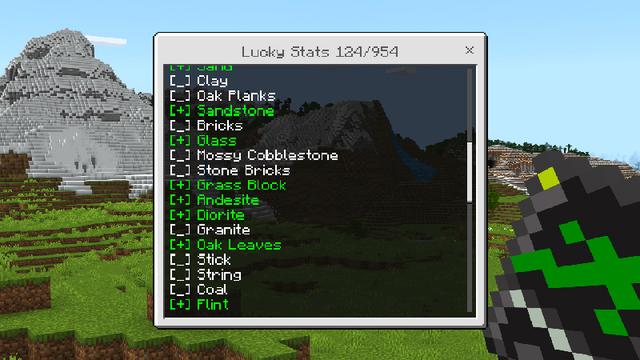 Screenshot of the Minecraft Bedrock Marketplace product LUCKY BLOCK Add-On created by Pickaxe Studios.