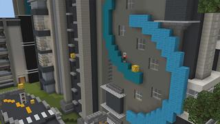 Screenshot of the Minecraft Bedrock Marketplace product Lucky Block City created by Pickaxe Studios.