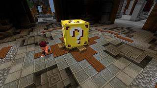 Screenshot of the Minecraft Bedrock Marketplace product Lucky Block: Giant Block created by Pickaxe Studios.