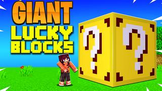 Thumbnail of the Minecraft Bedrock Marketplace product Lucky Block: Giant Block created by Pickaxe Studios.