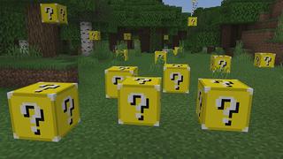 Screenshot of the Minecraft Bedrock Marketplace product LUCKY BLOCK HARDCORE! created by Pickaxe Studios.