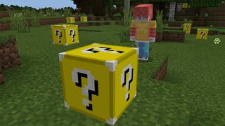 Screenshot of the Minecraft Bedrock Marketplace product LUCKY BLOCK HARDCORE! created by Pickaxe Studios.