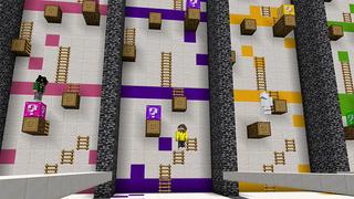 Screenshot of the Minecraft Bedrock Marketplace product Lucky Block Race created by Pickaxe Studios.