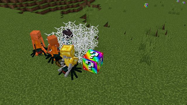 Screenshot of the Minecraft Bedrock Marketplace product LUCKY BLOCK! RAINBOW created by Pickaxe Studios.