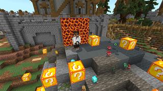 Screenshot of the Minecraft Bedrock Marketplace product LUCKY BLOCK: ULTIMATE SKYBLOCK created by Pickaxe Studios.