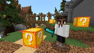 Screenshot of the Minecraft Bedrock Marketplace product LUCKY BLOCK: ULTIMATE SKYBLOCK created by Pickaxe Studios.