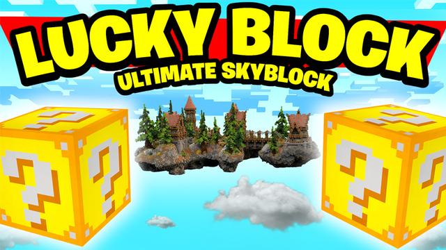 Thumbnail of the Minecraft Bedrock Marketplace product LUCKY BLOCK: ULTIMATE SKYBLOCK created by Pickaxe Studios.